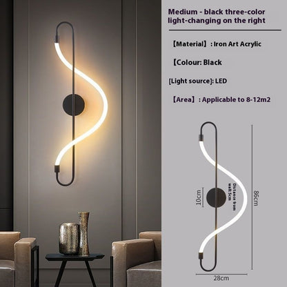 Living Room Background Bedroom Bedside Creative Wall Lamp