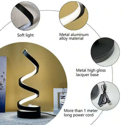 Twisted LED Lights For Bedrooms And Living Rooms, Decorative Lights, Popular Photo Backdrops And Atmosphere Props