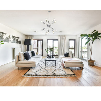 Modern Sputnik Chandelier Lighting 10 Lights With Adjustable Arms Chrome Pendant Lighting