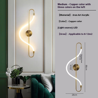 Living Room Background Bedroom Bedside Creative Wall Lamp