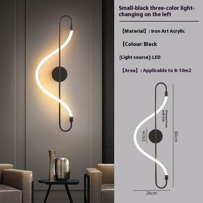 Living Room Background Bedroom Bedside Creative Wall Lamp